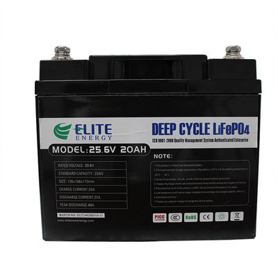 bateria de armazenamento acidificada ao chumbo da energia do Li-íon da substituição de 24V 20Ah LiFePO4