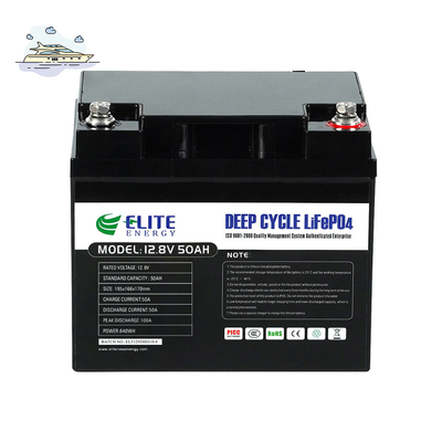 Bateria profunda do ciclo 12.8V 50Ah 12V LiFePO4 para o poder e o sistema solar do armazenamento