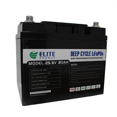 Bateria impermeável de IP65 20Ah BMS 24V LiFePO4 para veículos de Elecrtic